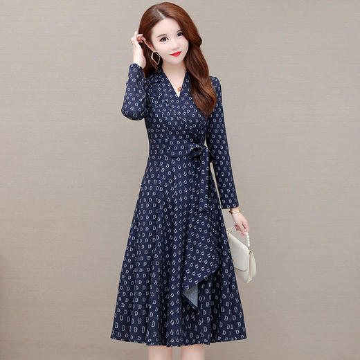 YWE-JLNH-YNB20秋装新款修身大码过膝时尚a字裙 商品图2