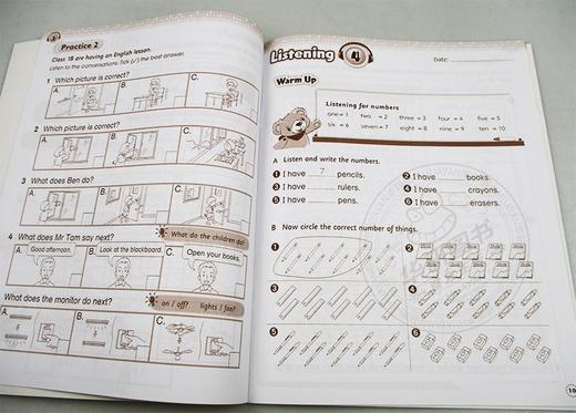 培生香港朗文小学英语教材一年级上学期 听说练习册 英文原版 Primary Longman Express 1A Listening speaking 第二版朗文快车PLE 商品图1