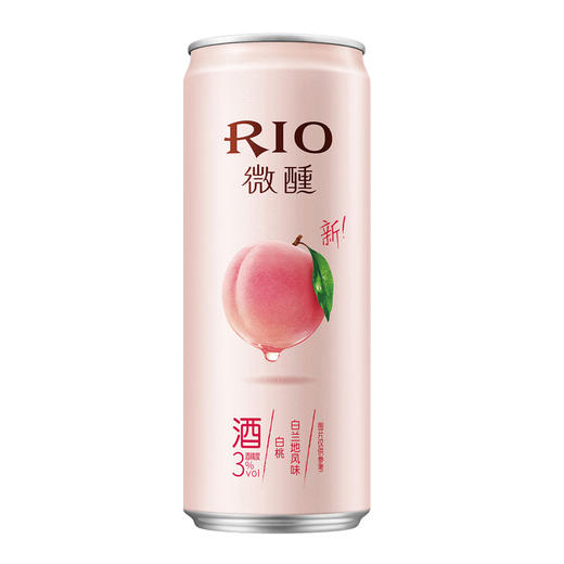 Z| 锐澳（RIO）洋酒 鸡尾酒 预调酒 微醺白桃味330ml*24罐（普通快递） 商品图1