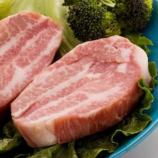 花间肥 【4-10片原切 1斤-2斤装】西班牙伊比利亚黑猪下颚肉猪排500克-1000克 去骨猪扒 雪花媲美和牛 油香兼备 肥而不腻 可煎可烤可炸可炒 商品图1