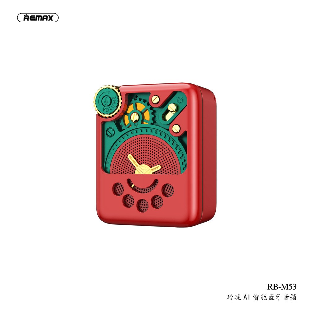 REMAX 玲珑AI智能蓝牙音箱复古式猫王迷你音响小型低音炮礼品定制