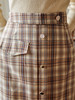 欧芮儿格子半身裙女新款2021高腰显瘦时尚百搭中长款A字裙子 商品缩略图1