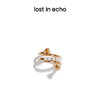 lost in echo 原创设计师品牌设计 感锆石钉头开口螺旋珍珠戒指 商品缩略图3
