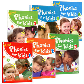 香港朗文幼儿自然拼读教材6册 英文原版 New Phonics for kids 1-6册 学生用书 培生分级阅读少儿幼儿启蒙英语教材 英文版原版书籍