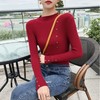 【柔软亲肤】纽扣半高领毛衣女打底衫秋冬韩版套头修身针织衫上衣 商品缩略图7