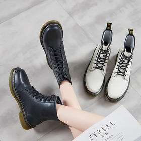 牛皮马丁靴女英伦风2021新款秋冬百搭机车短靴潮ins春秋单鞋