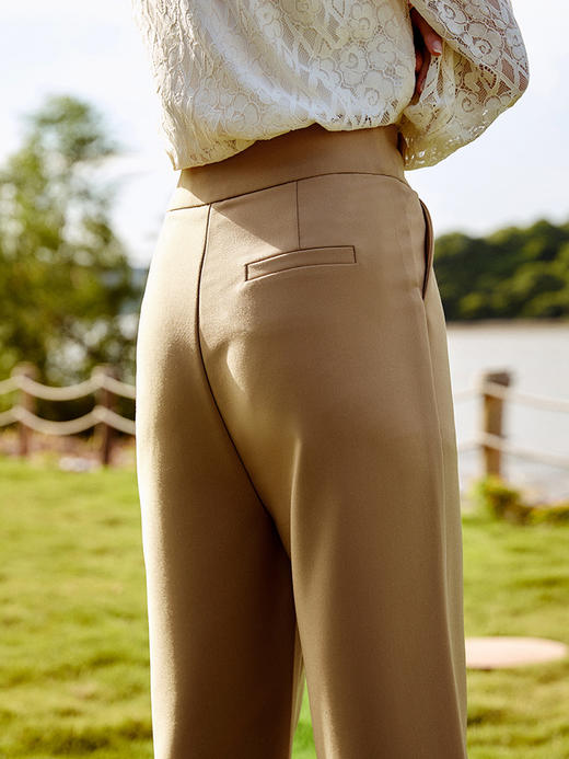 欧芮儿休闲裤女2021新款宽松ins潮薄款小个子高腰直筒九分裤 商品图2