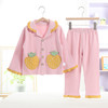 【舒适棉质 感受天然柔软】100%纯棉秋冬新款儿童开衫家居服男女中小童宝宝卡通动漫棉睡衣套女孩翻领韩版套装 商品缩略图9