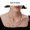 lost in echo 原创设计师品牌 设计感不对称珍珠拼接双层钉子项链 商品缩略图4