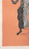 独角鹿西洋古董法国画家乔治·布拉克签名石版画粉色背景中的人物 商品缩略图2