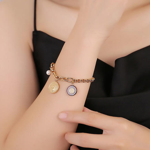 【毛晓彤&罗宇彤&张静初同款】Ancient Rome古罗马时期 | 玳瑁金币手链 商品图1