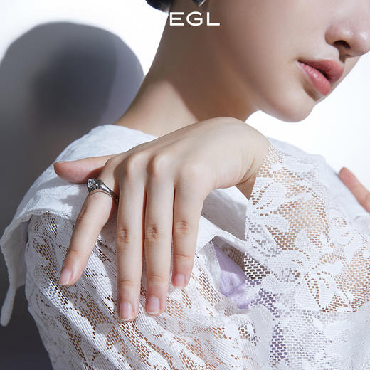 ZEGL镂空爱心戒指女小众设计指环时尚个性食指开口戒 商品图4