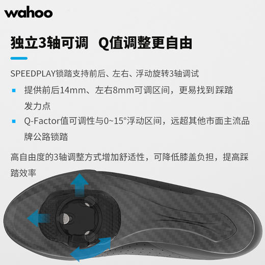 美国进口WAHOO speedplay 公路自行车自锁脚踏 棒棒糖锁踏破风带锁片 空气动力学锁踏系统 商品图2