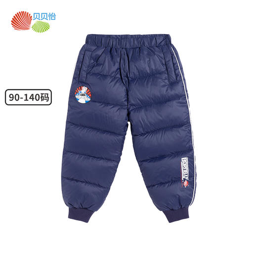贝贝怡新款男童太空卡通系列秋冬宝宝保暖轻羽绒裤长裤214K2225
 商品图3