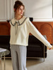 欧芮儿纯色卫衣女2021新款白色圆领设计感小众ins潮宽松上衣 商品缩略图0