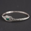 独角鹿西洋古董法国珠宝世家出品铂金镶嵌钻石祖母绿手镯手链手饰 商品缩略图1
