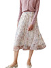 欧芮儿碎花半身裙女2021新款高腰显瘦中长款小个子雪纺大摆裙 商品缩略图3