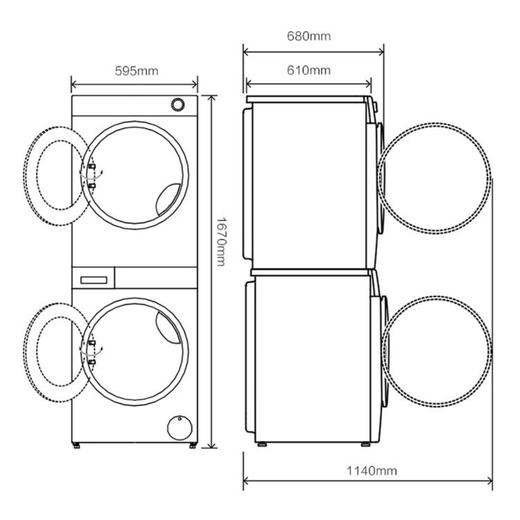 海尔（Haier）叠黛和美洗干套装H9 S10B10U1 商品图14