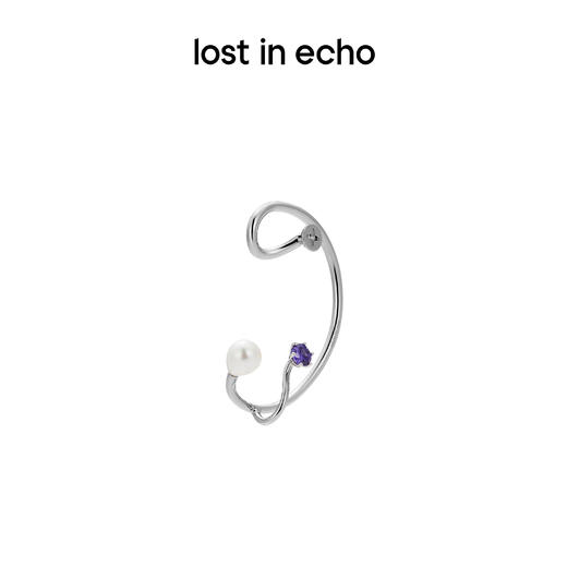 lost in echo 原创设计师品牌 个性设计感钉头锆石无耳洞免穿刺耳挂 商品图3