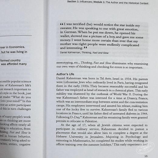 【中商原版】对丹尼尔卡尼曼的快思慢想分析 英文原版 An Analysis of Daniel Kahneman's Thinking Fast and Slow 商品图7