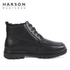 哈森男鞋2021秋季新款商务休闲鞋短筒皮毛一体MA14629 商品缩略图5