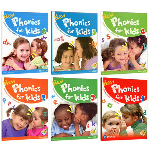 香港朗文幼儿自然拼读教材6册 英文原版 New Phonics for kids 1-6册 学生用书 培生分级阅读少儿幼儿启蒙英语教材 英文版原版书籍 商品图2
