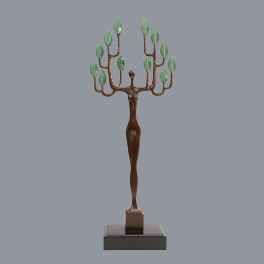 宇达青铜全铜摆件《生生不息》创意礼品 工艺品 家居摆件  高55cm 商品图0