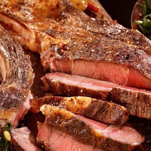 花间肥 【2-4片厚切 1.6斤-3.2斤装】澳洲安格斯谷饲短战斧牛排  原肉原切 肉质鲜嫩  鲜香味美 可煎可烤 商品图4