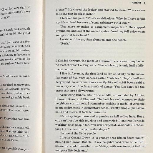 预售 【中商原版】阿耳特弥斯（火星救援作者新作）英文原版 Artemis Andy Weir 科幻小说 商品图5