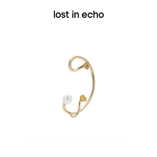 lost in echo 原创设计师品牌 个性设计感钉头锆石无耳洞免穿刺耳挂 商品图2