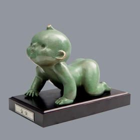 宇达青铜全铜摆件  韩美林作品《宝宝之二》艺术摆件 高20.5cm