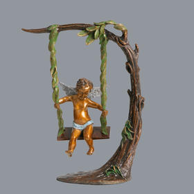 宇达青铜全铜摆件《天使》创意礼品 工艺品 家居摆件 高24cm