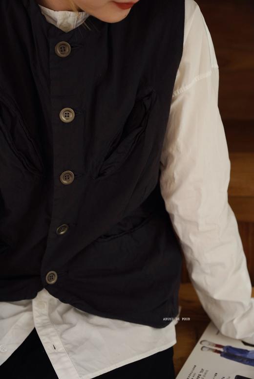 Au garcons炭黑/黑纽扣马甲 商品图10