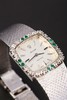 独角鹿西洋古董瑞士18K金镶钻石祖母绿方表盘机械腕表女士手表 商品缩略图3