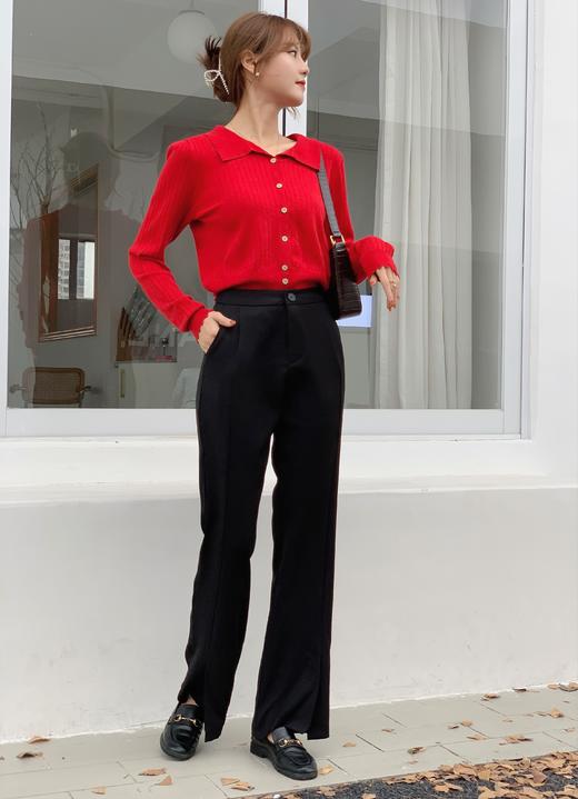 【百图lulu定制】升级版超模 微喇裤 小个子显瘦显高 阔腿开叉 气场1米8 商品图4