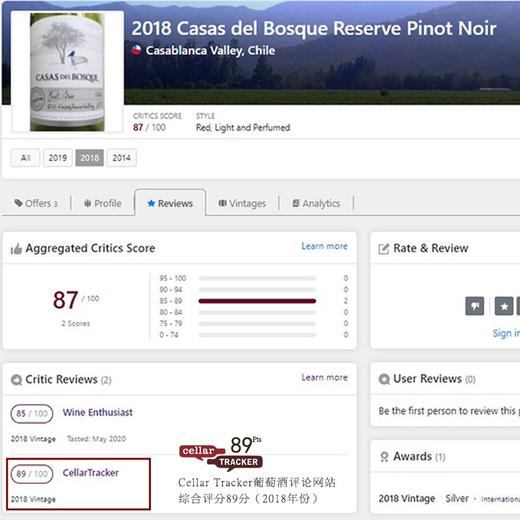 【IWSC国际葡萄酒暨烈酒大赛金奖】卡萨博斯克 阿空加瓜·布兰卡山谷·黑皮诺 商品图5