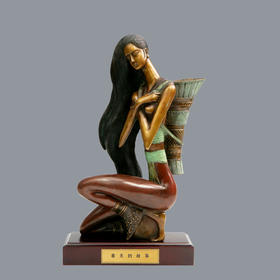 宇达青铜全铜摆件《春天的故事》创意礼品 工艺品 家居装饰摆件 高32cm