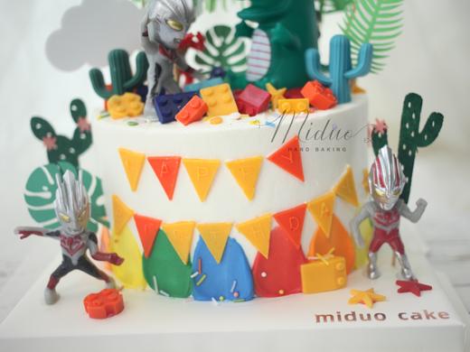 男孩最爱款 奥特曼打怪兽 气球蛋糕 商品图1