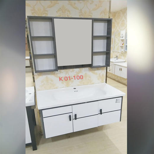 浴室柜 832-100 配1008陶瓷盆 三包装 商品图0