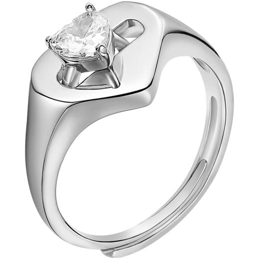 ZEGL镂空爱心戒指女小众设计指环时尚个性食指开口戒 商品图7