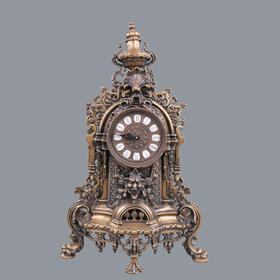 宇达青铜全铜摆件《巴洛克钟》创意礼品 家居饰品摆件 高56cm