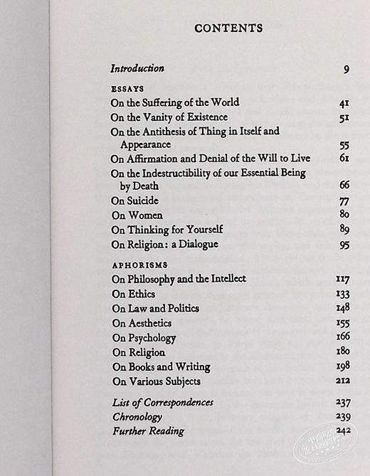 【中商原版】叔本华：论文与格言 英文原版Essays and Aphorisms 商品图7