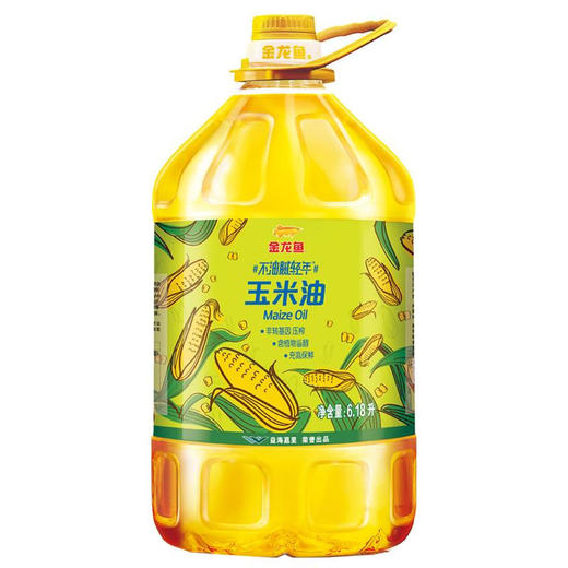金龙鱼不油腻轻年非转基因玉米油6.18L 商品图0