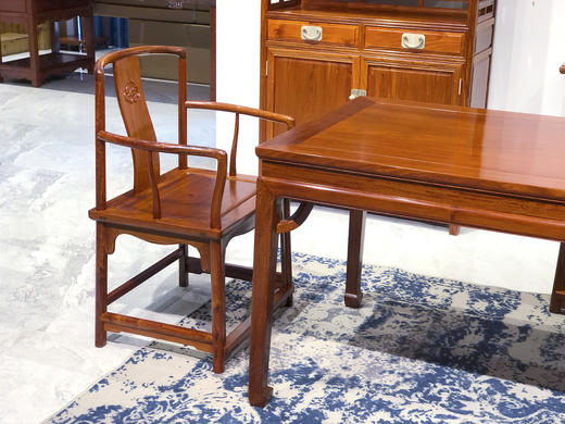 红桥红  家具严选  缅甸花梨（大果紫檀）【带四抽茶桌系列】 商品图2