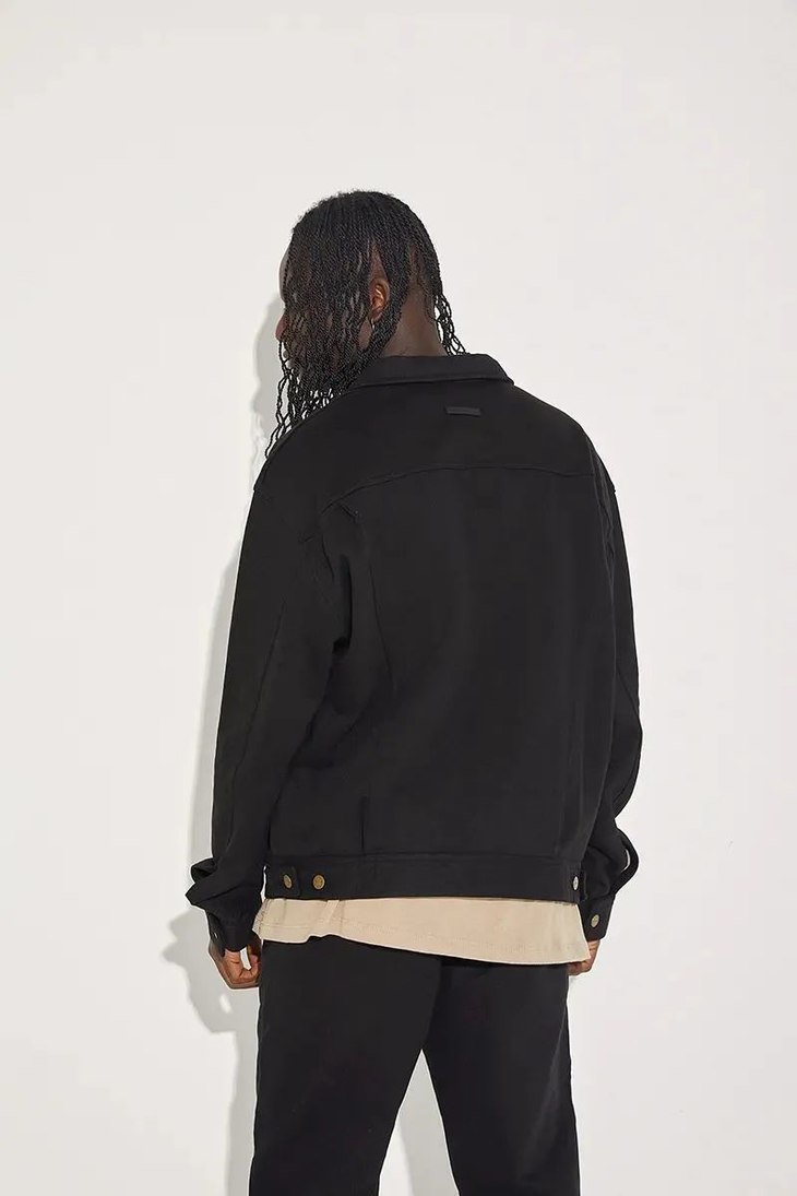 fog fear of god主线第七季500克重磅面料四黄铜五金加厚牛仔夹克情侣