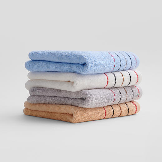 洁丽雅毛巾4条装 纯棉加厚洗脸巾吸水 多规格选择 商品图0