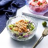 日式锤纹冰川玻璃碗透明沙拉碗家用餐具北欧网红彩色水果盘甜品碗 商品缩略图3