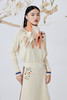 圆领手工绣花羊绒针织女套衫 SJF93W109N 商品缩略图0