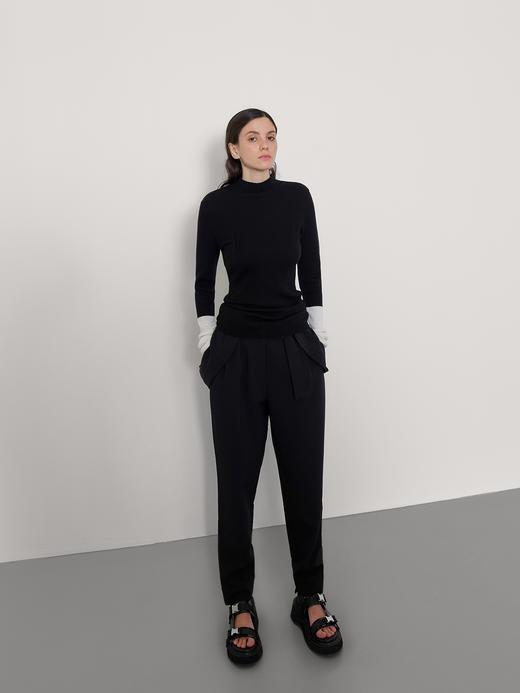 简洁直筒背带裤 商品图2