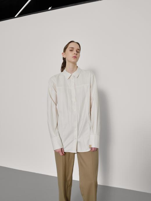 基础款压褶衬衫 商品图0